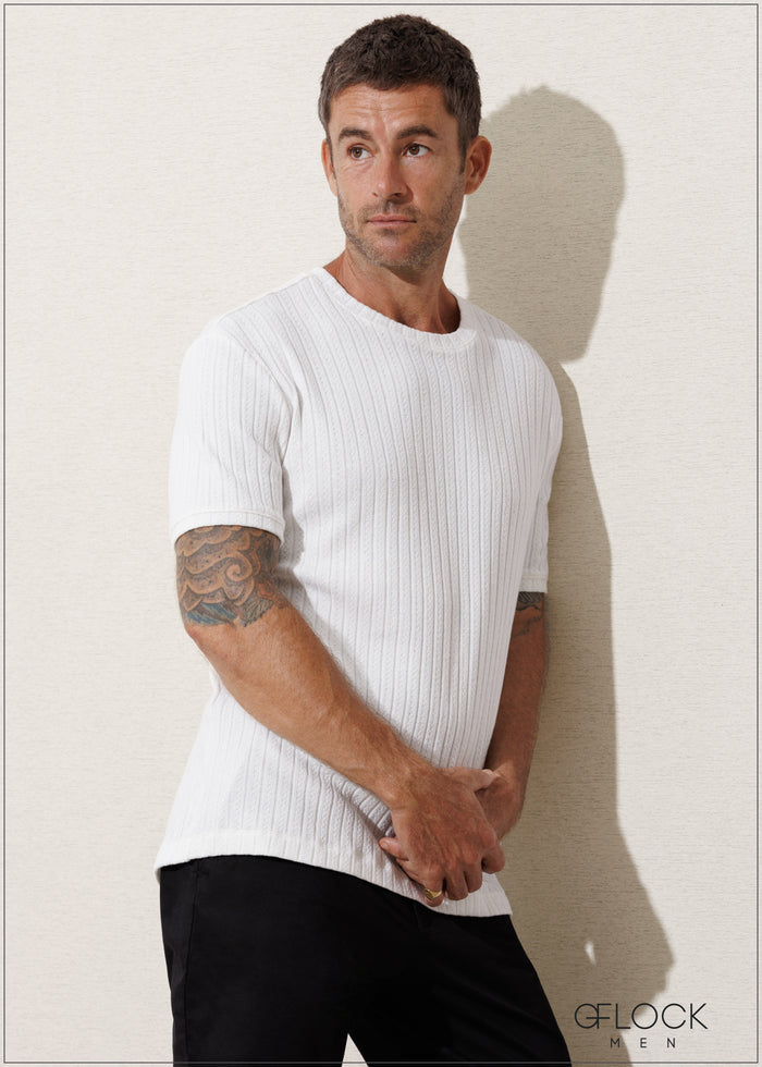 Textured T-Shirt - 180625