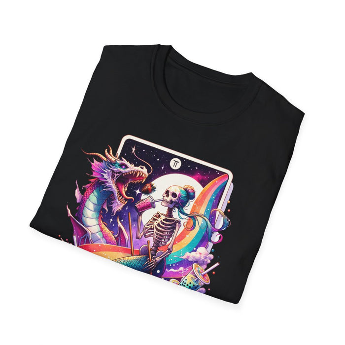 tarot graphic tee styled for casual streetwear wear