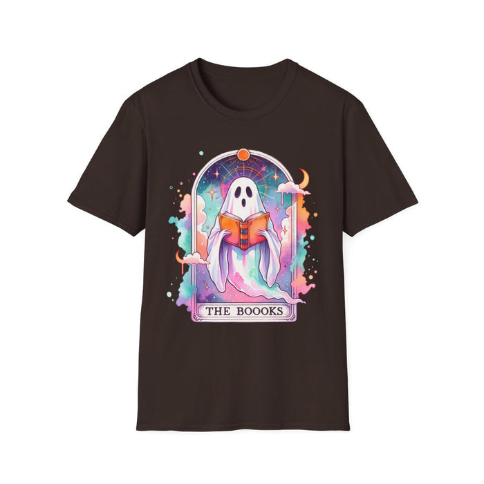 navy t-shirt with mystical ghost tarot artwork
