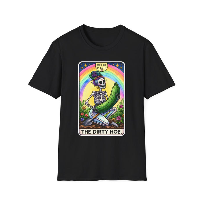 The Dirty Hoe Tarot Gardening T-Shirt - funny t-shirt by Cheeky Business