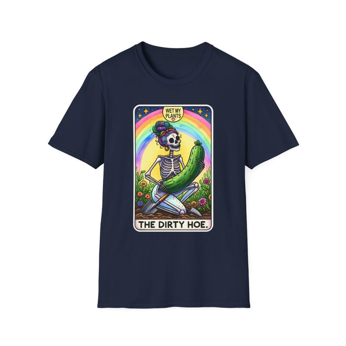 The Dirty Hoe Tarot Gardening T-Shirt - funny t-shirt by Cheeky Business