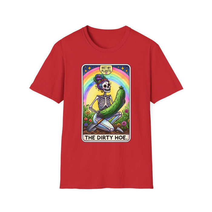 The Dirty Hoe Tarot Gardening T-Shirt - funny t-shirt by Cheeky Business