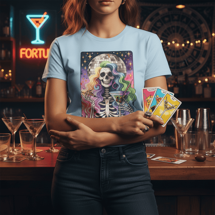 the dirty martini tarot graphic t-shirt t-shirt seventh colour product image