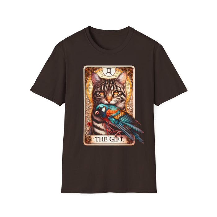 The Gift Cat Tarot Graphic T-Shirt - funny t-shirt by Cheeky Business