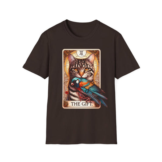 The Gift Cat Tarot Graphic T-Shirt - funny t-shirt by Cheeky Business