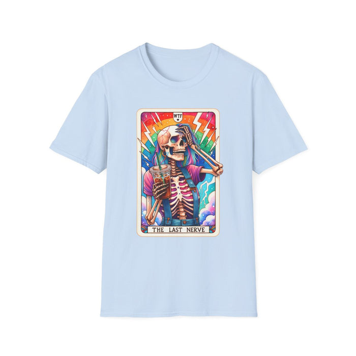 The Last Nerve Skeleton Tarot T-Shirt - funny t-shirt by Cheeky Business