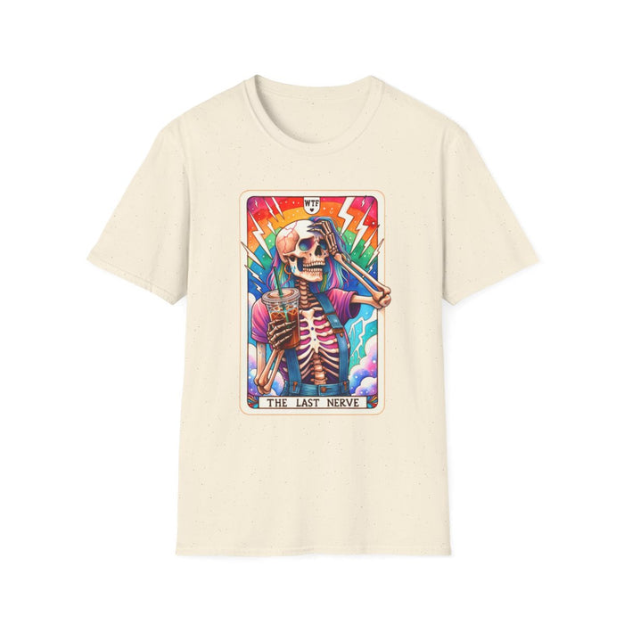 The Last Nerve Skeleton Tarot T-Shirt - funny t-shirt by Cheeky Business