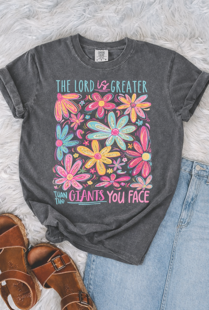 The Lord is Greater Graphic Tee - Multiple Colors