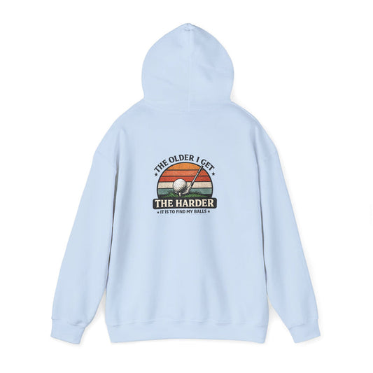 the older i get the harder it is to find my balls golf hoodie hoodie front product image