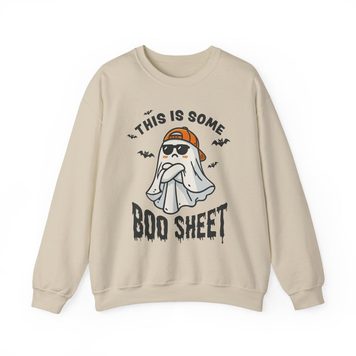 This Is Some Boo Sheet Funny Halloween Sweatshirt - funny sweatshirt by Cheeky Business