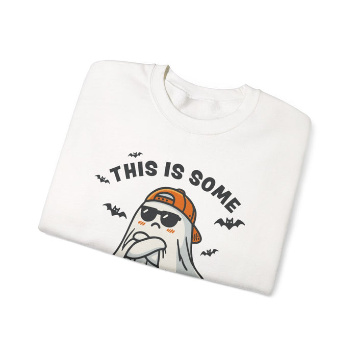 This Is Some Boo Sheet Funny Halloween Sweatshirt - funny sweatshirt by Cheeky Business