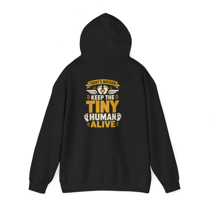 today's mission keep the tiny human alive hoodie hoodie third colour product image