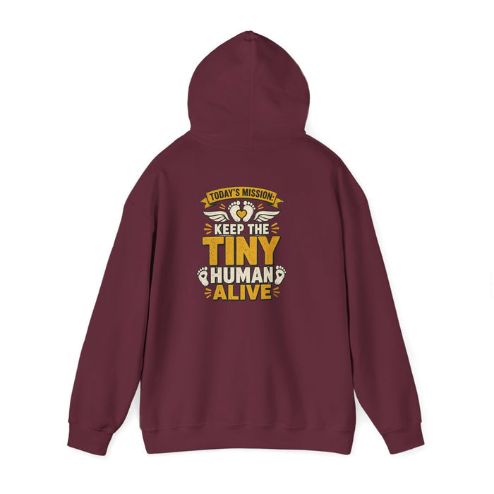 today's mission keep the tiny human alive hoodie hoodie fourth colour product image