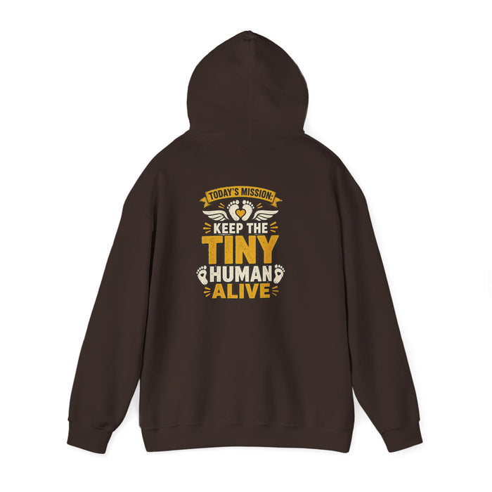 today's mission keep the tiny human alive hoodie hoodie fifth colour product image