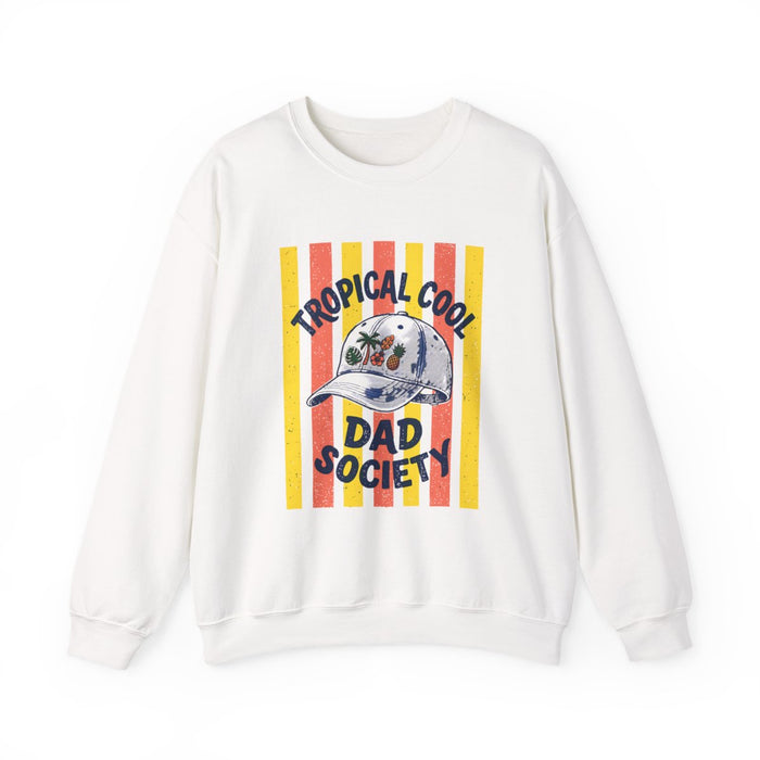 Tropical Cool Dad Society Summer Sweatshirt - funny sweatshirt by Cheeky Business