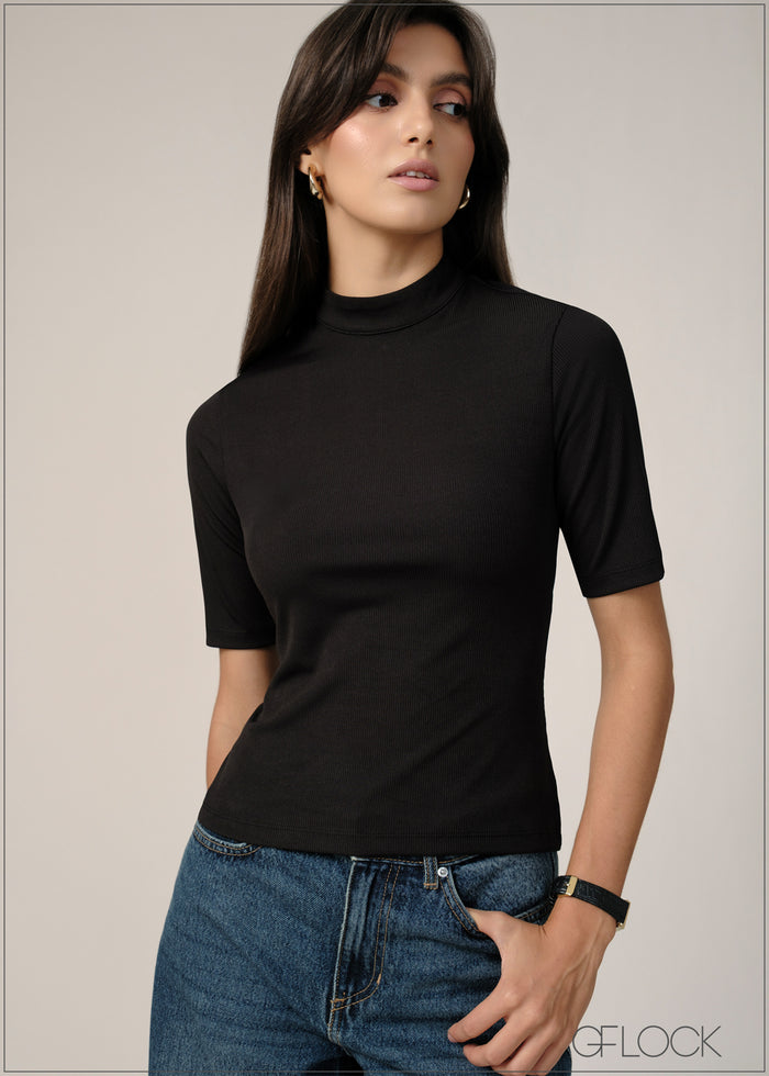 Turtle Neck Top - 240726