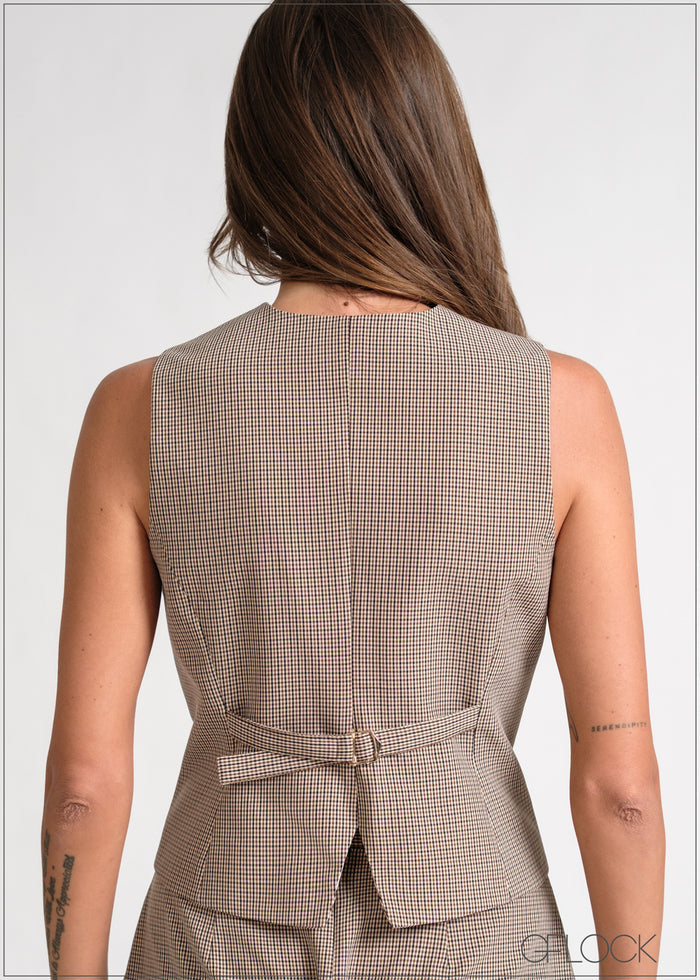 V-Neck Detailed Waistcoat - 170826