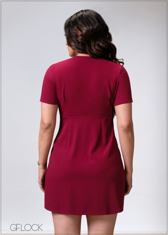 V-Neck Dress - 020625