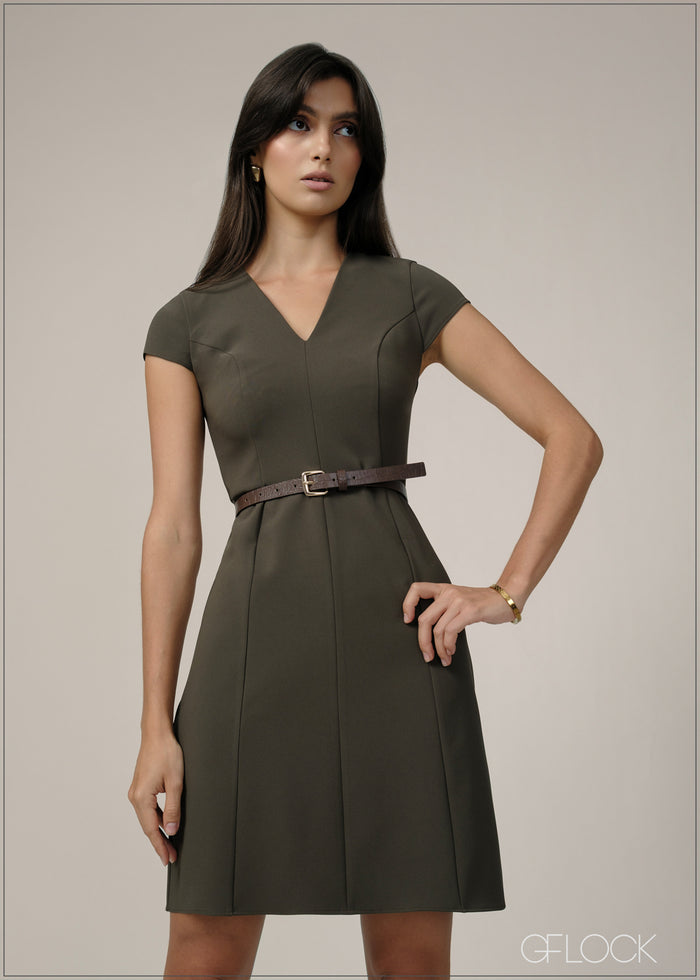 V-Neck Dress - 240726