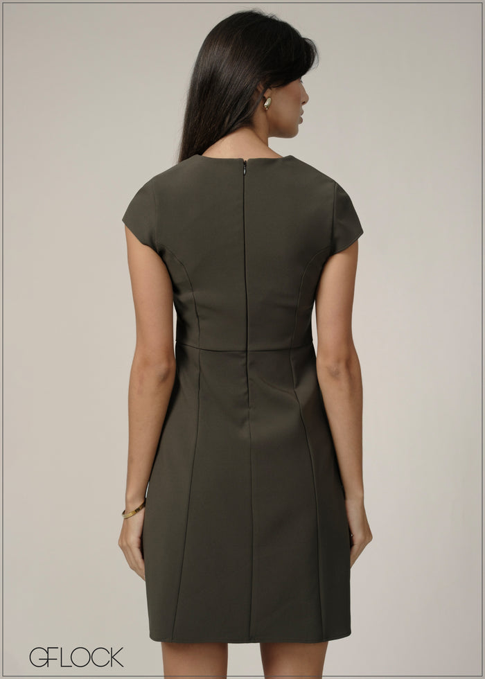 V-Neck Dress - 240726