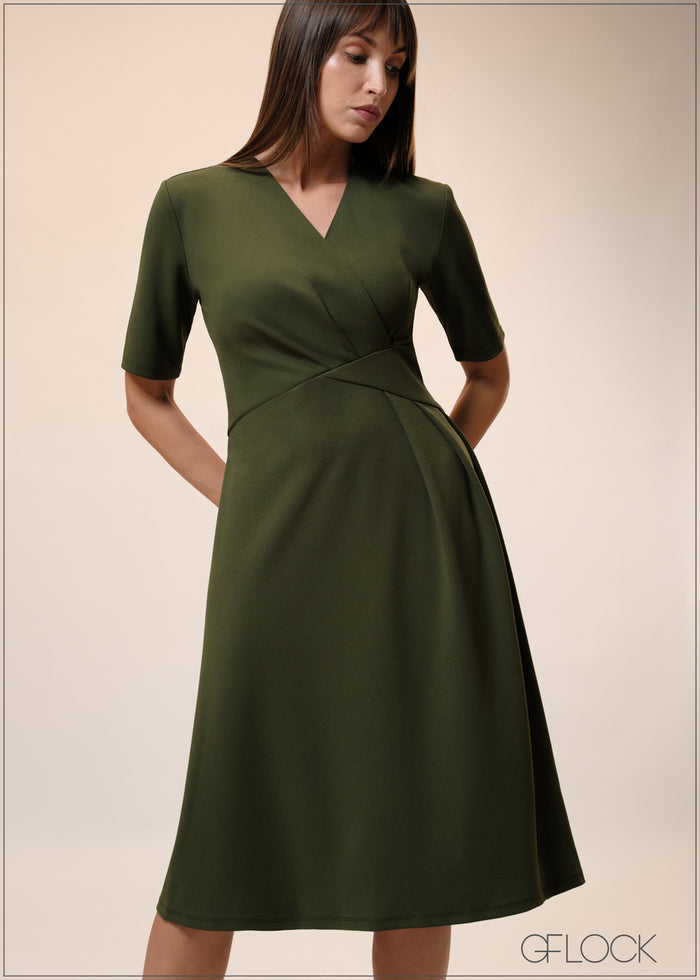V-Neck Dress - 241025
