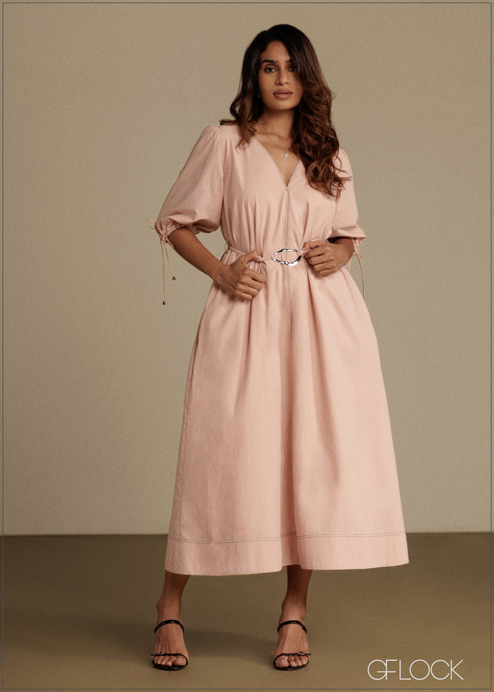 V-Neck Dress - women’s dress alternate view - GFLOCK Sri Lanka