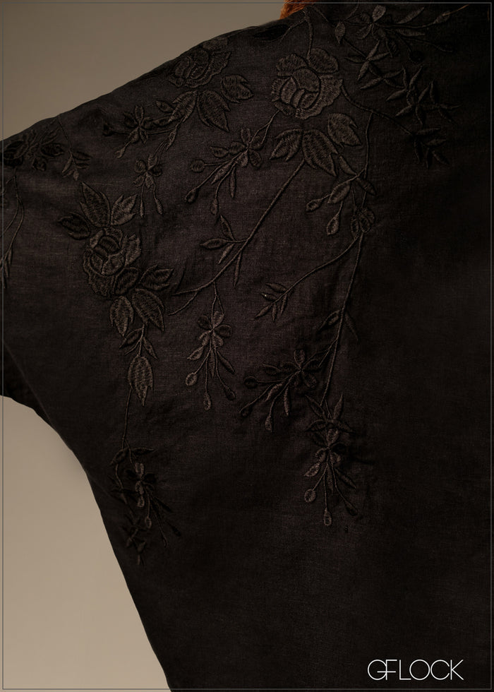 V-Neck Embroidered Top - 160126