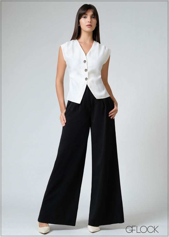 V-Neck Top - women’s top alternate view - GFLOCK Sri Lanka