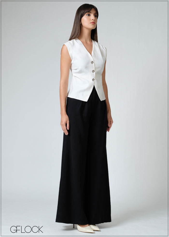 V-Neck Top - women’s top alternate view - GFLOCK Sri Lanka