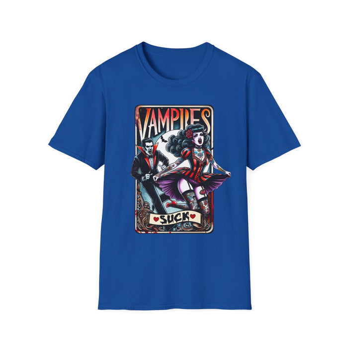 Vampires Suck Gothic Tarot T-Shirt - funny t-shirt by Cheeky Business