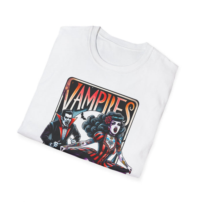Vampires Suck Gothic Tarot T-Shirt - funny t-shirt by Cheeky Business