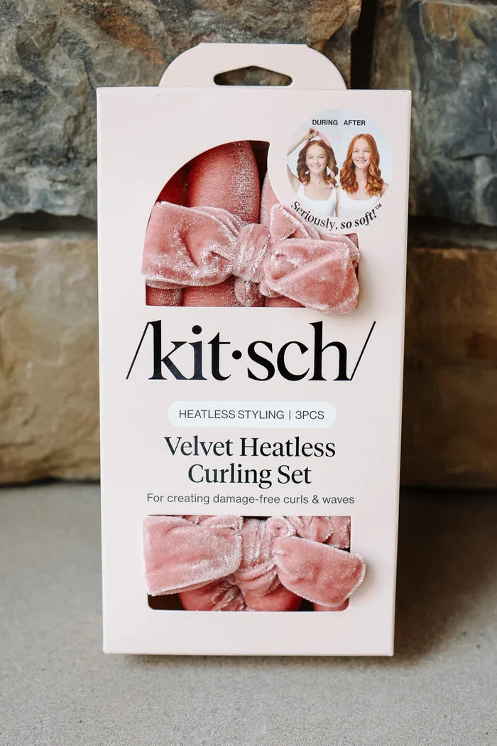 Velvet Heatless Curling Set - Terracotta