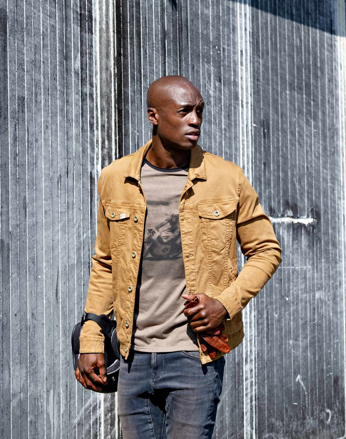 veste homme mocha PULLIN en coton