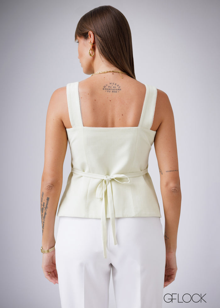 Waistcoat With Lace - 230326