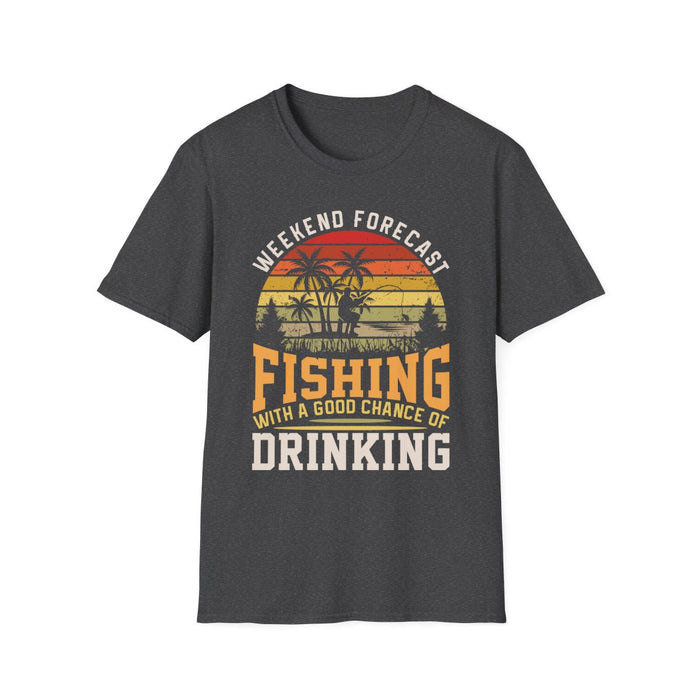 Weekend Forecast Fishing With A Good Chance Of Drinking T-Shirt - funny t-shirt by Cheeky Business
