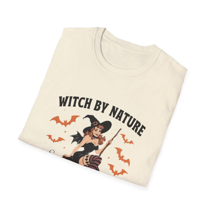 Witch By Nature B*tch By Choice Funny Halloween T-Shirt - funny t-shirt by Cheeky Business