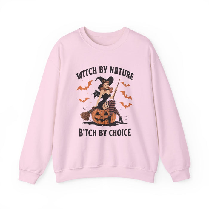 Witch By Nature Halloween Sweatshirt - funny sweatshirt by Cheeky Business