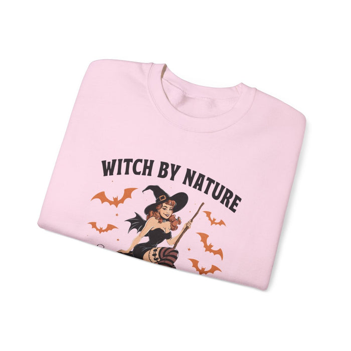 Witch By Nature Halloween Sweatshirt - funny sweatshirt by Cheeky Business