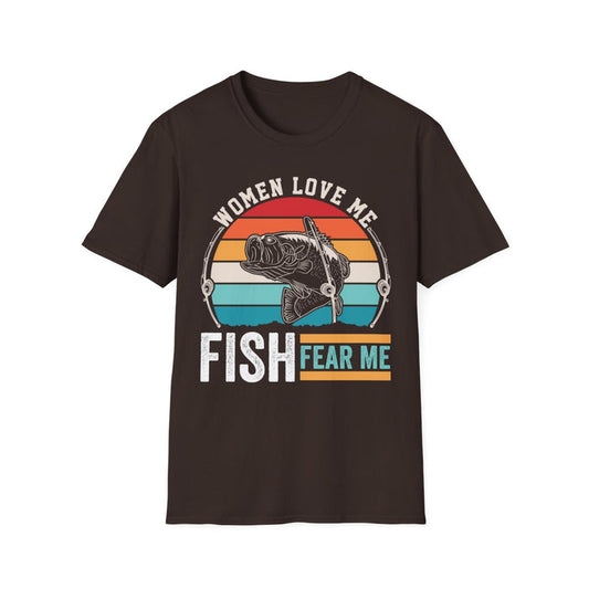 Women Love Me Fish Fear Me T-Shirt - funny t-shirt by Cheeky Business