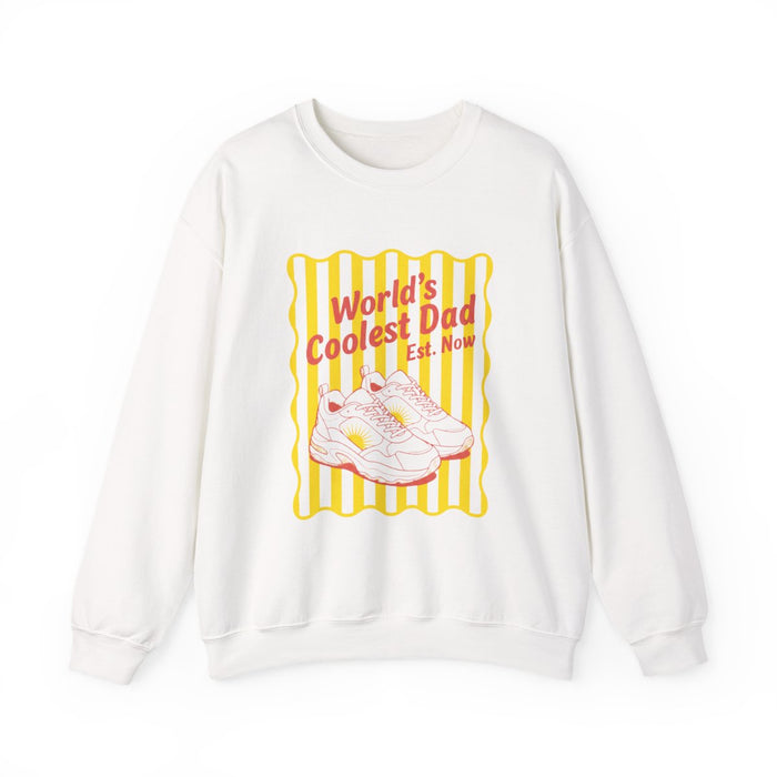 World's Coolest Dad Retro Sweatshirt - funny sweatshirt by Cheeky Business