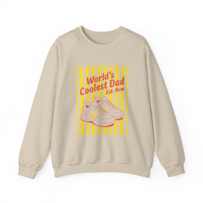 World's Coolest Dad Retro Sweatshirt - funny sweatshirt by Cheeky Business