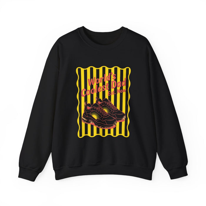 World's Coolest Dad Retro Sweatshirt - funny sweatshirt by Cheeky Business
