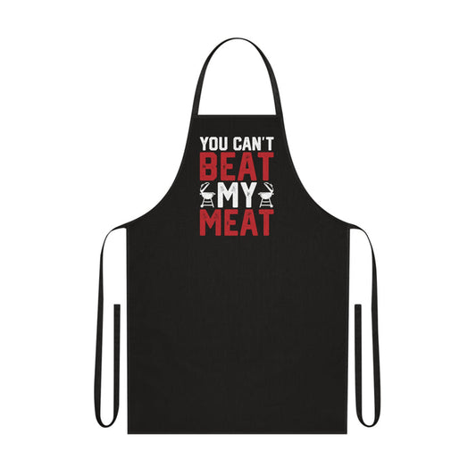 you can't beat my meat bbq apron clothing front product image